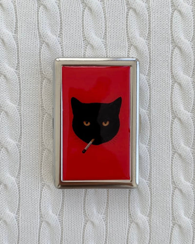 Cat in Red Cig Case