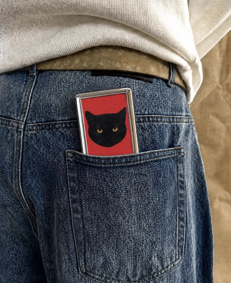 Cat in Red Cig Case