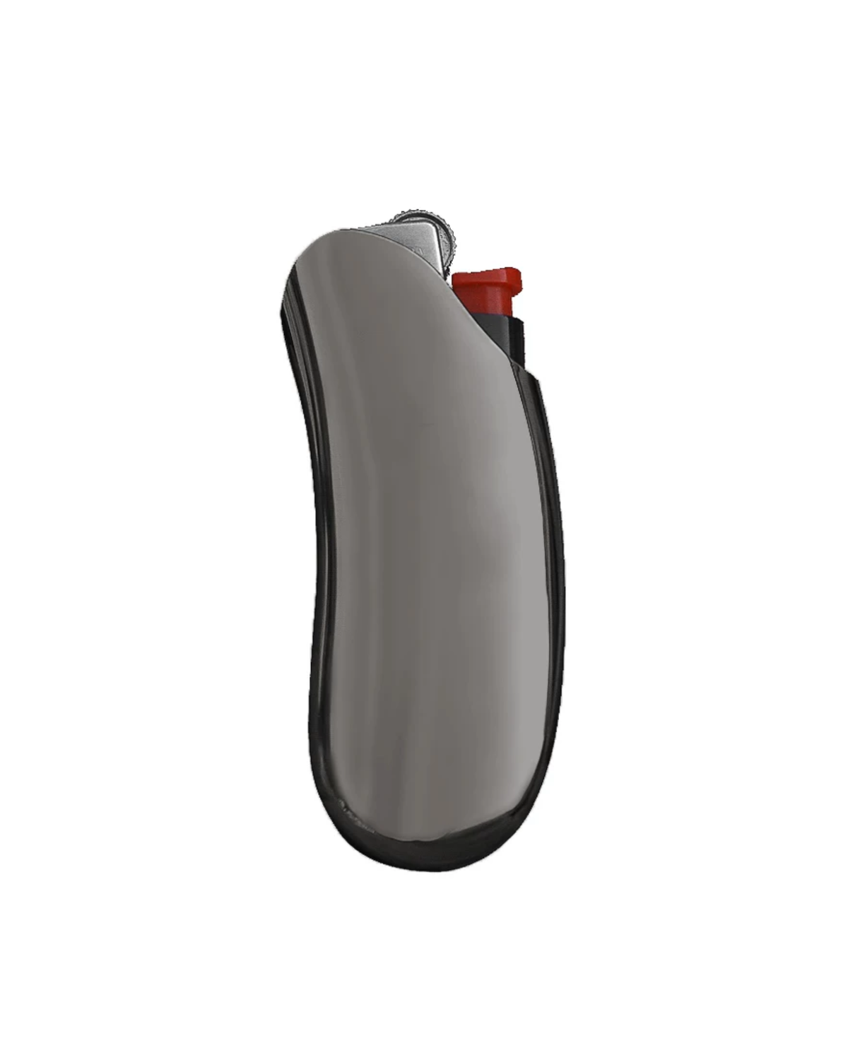 Curved Chrome Lighter Case