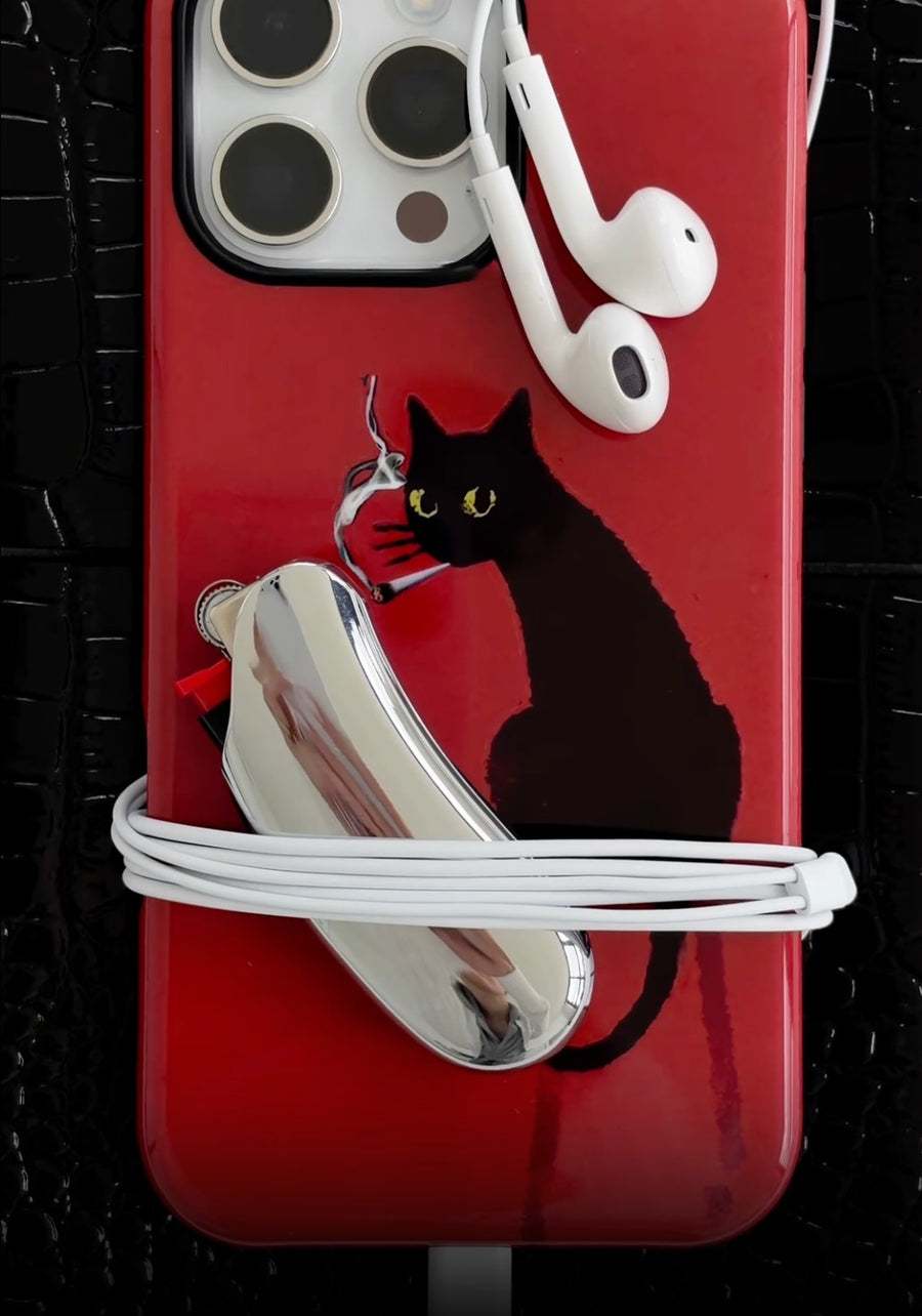 Curved Chrome Lighter Case
