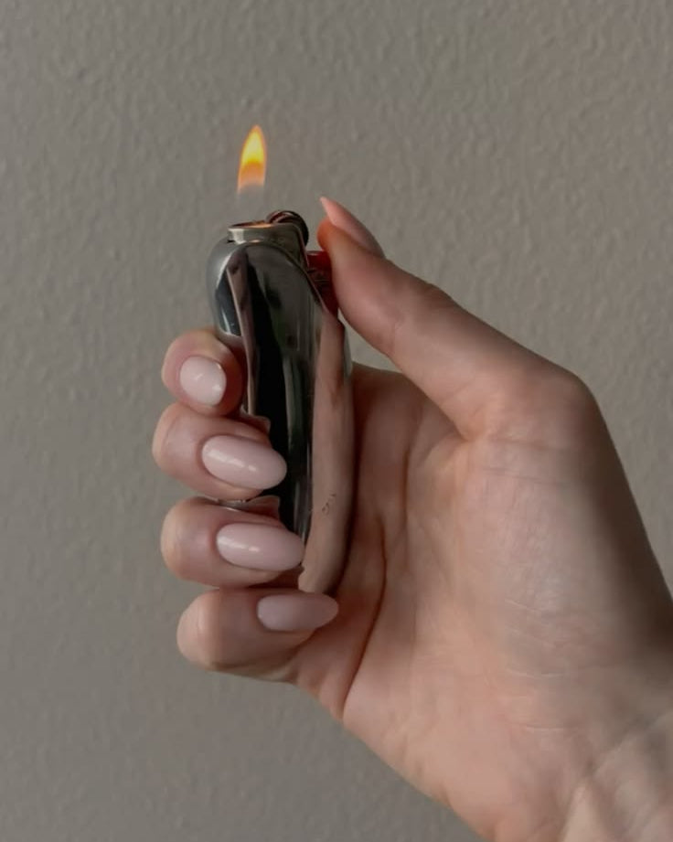 Curved Chrome Lighter Case