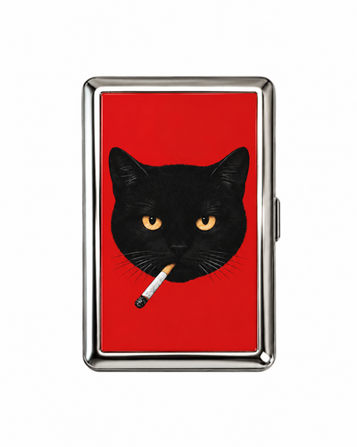 Cat in Red Cig Case